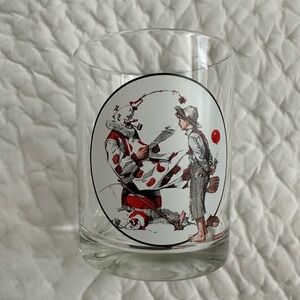 Norman Rockwell set of 5 lowball or juice glasses